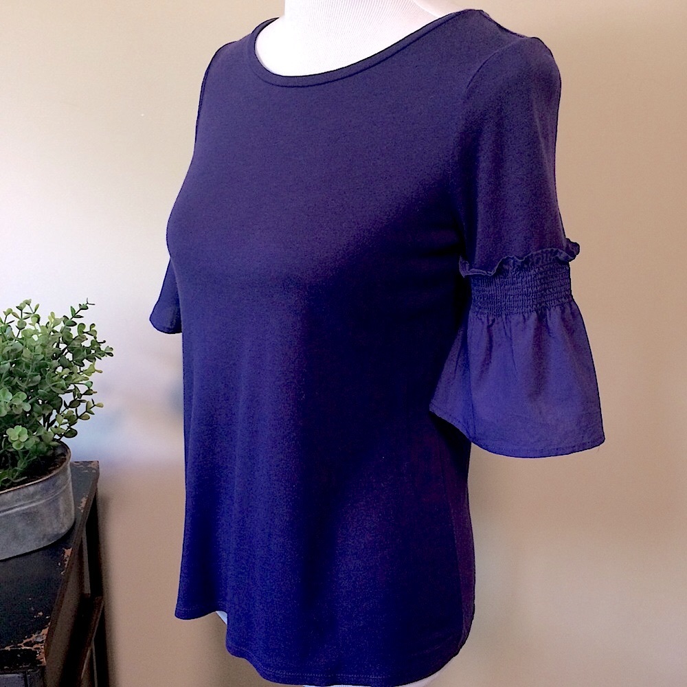 An Taylor LOFT Bell Sleeve Tee <XXS>